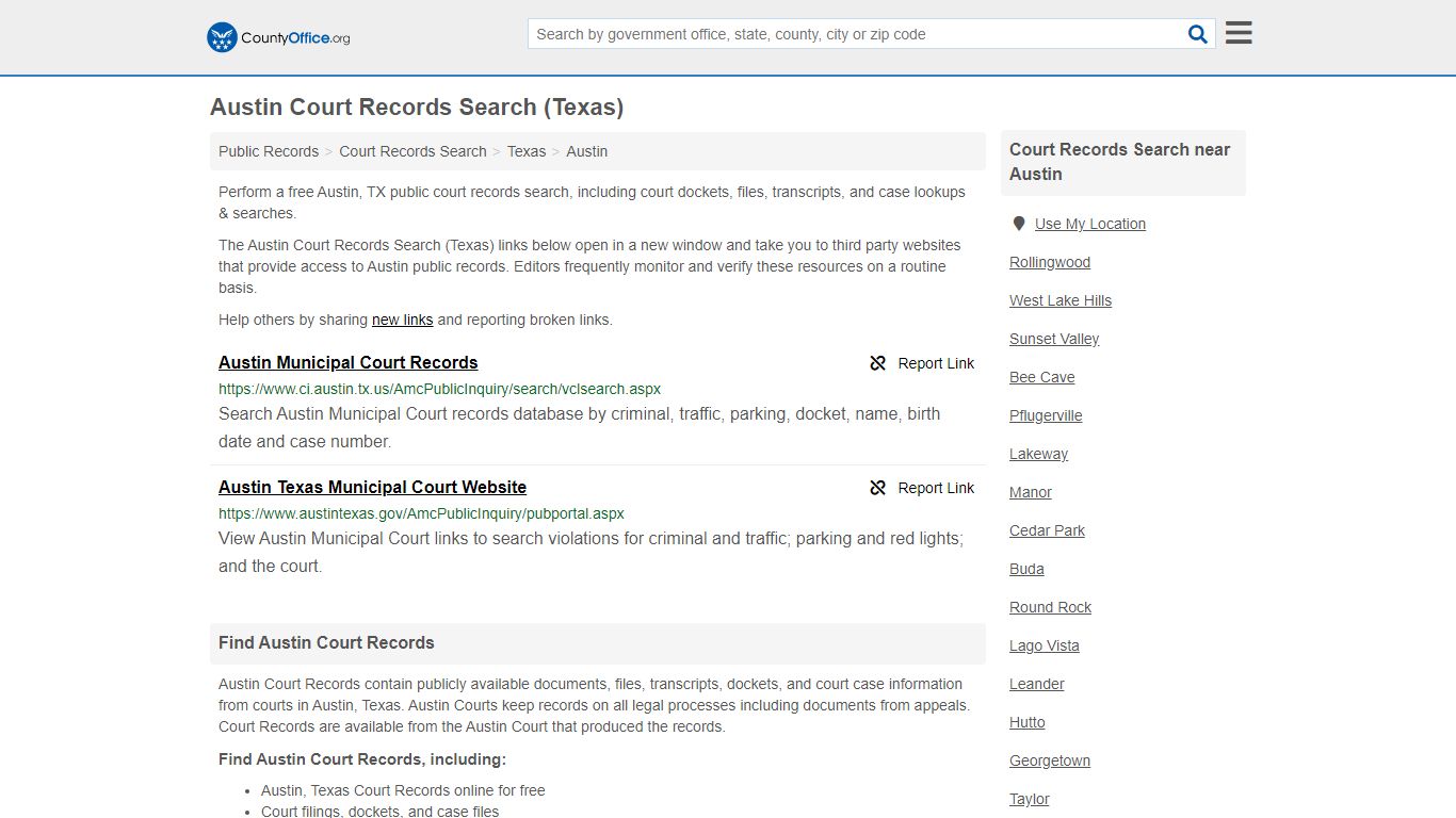Court Records Search - Austin, TX (Adoptions, Criminal ...